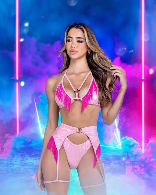 ShimmerFringe Iridescence Bikini Top