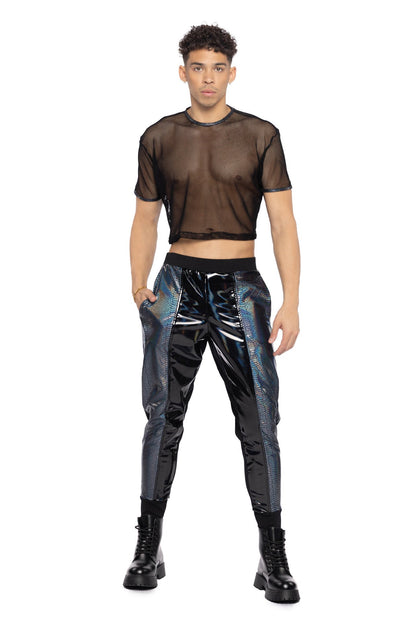 Python Pulse Unisex PVC Rave Joggers