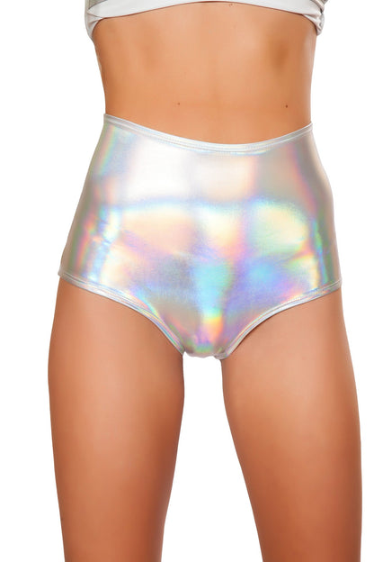 ElectroBurst High-Waist Shorts