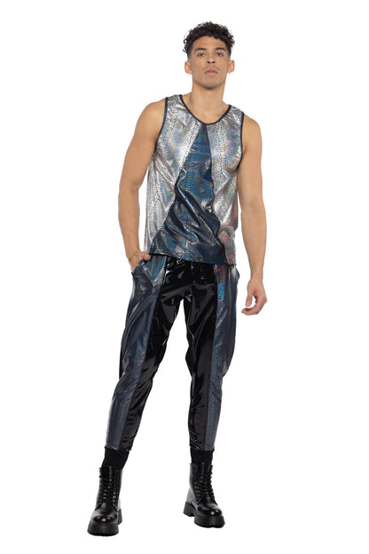 Python Pulse Unisex PVC Rave Joggers