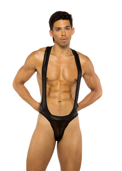 Mens Wrestling Leotard Jockstrap Singlet