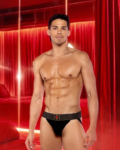 Sacred Heart Jockstrap with Studded Elastic