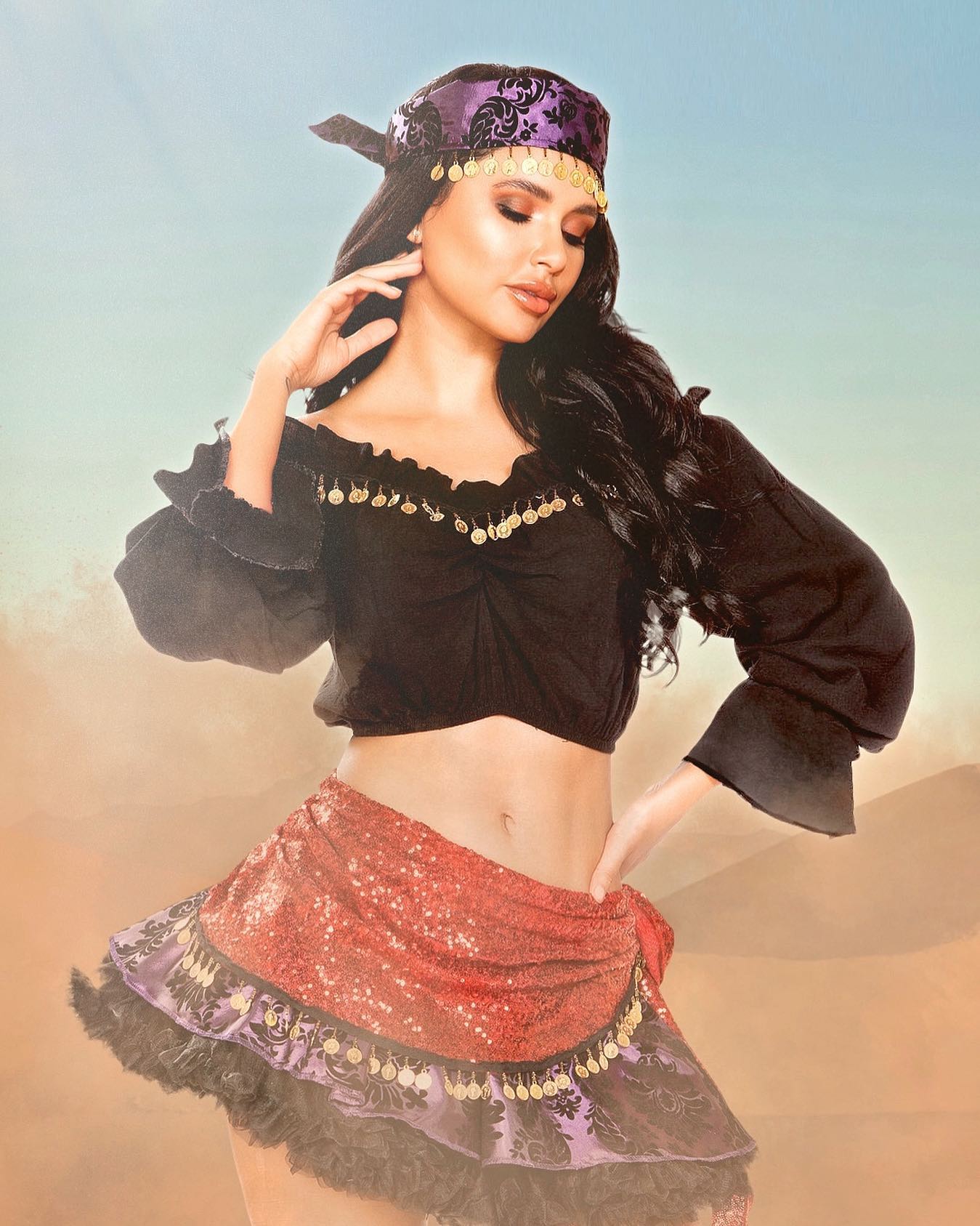 4pc Traveling Gypsy Costume - Rave Fix