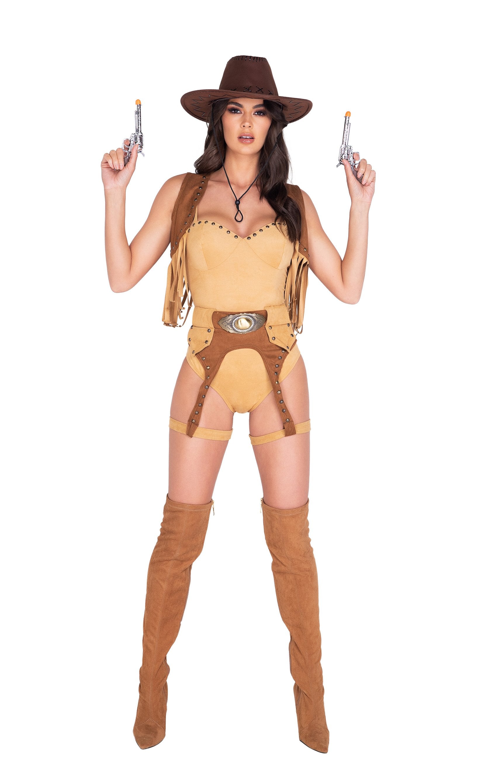 Buy 4pc Wild West Babe Costume