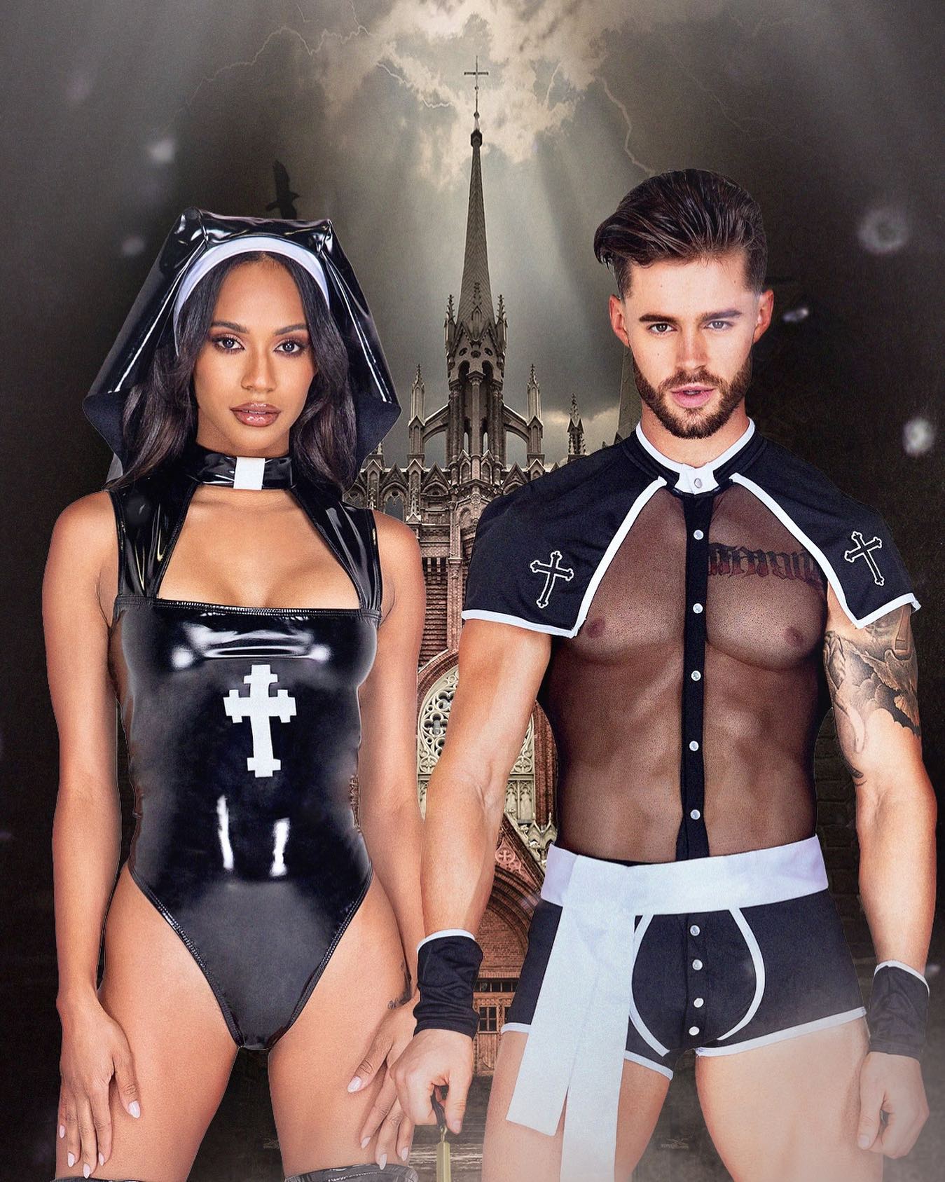 2pc Misbeheaven Nun Costume