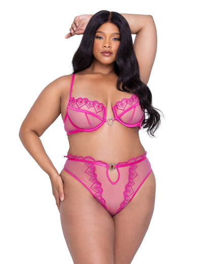 Bubblegum Heart 2-Piece Short Set